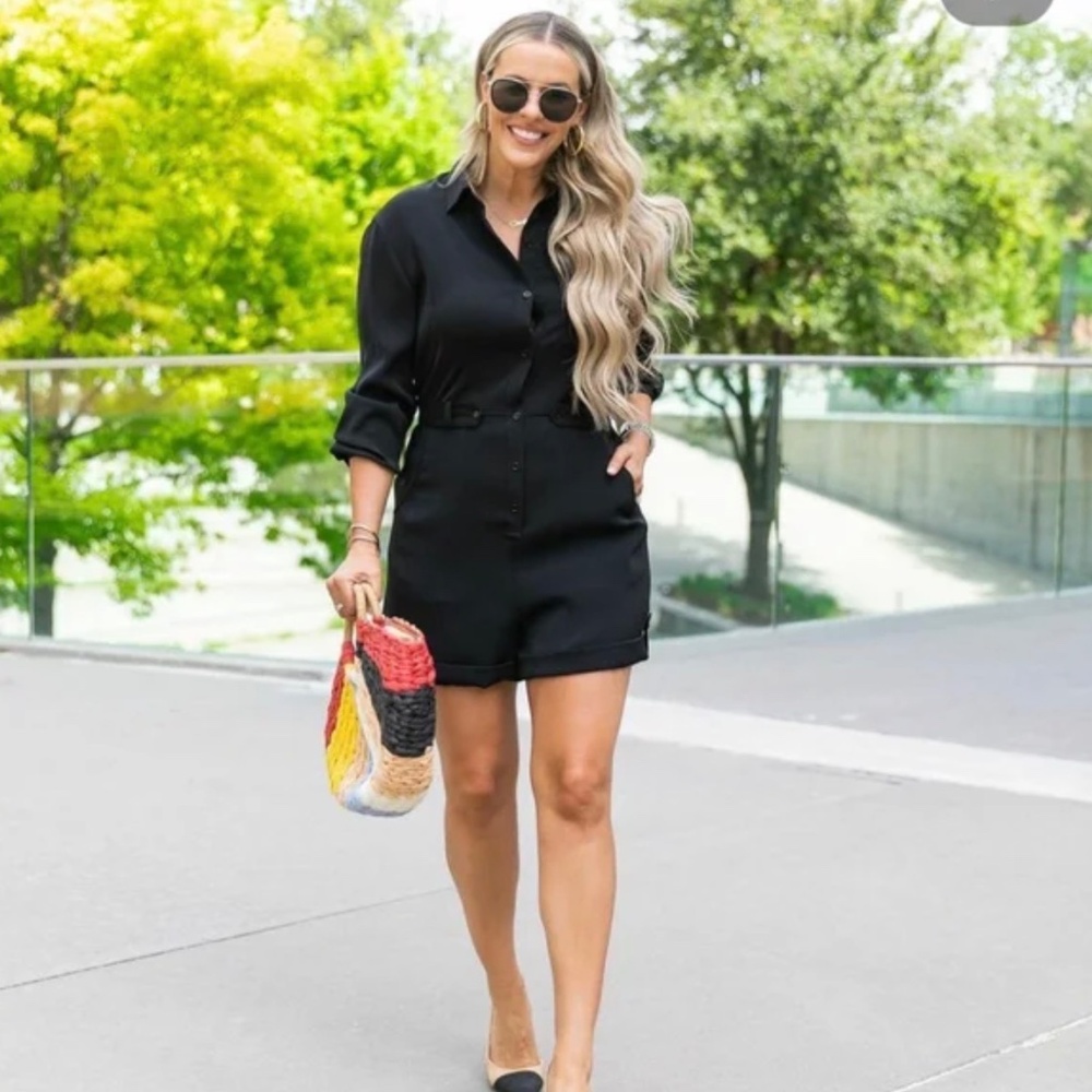 Kerrently (Courtney Kerr) Amazon the Drop Black Romper